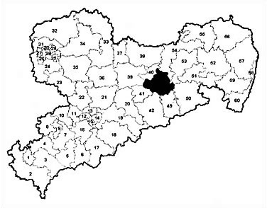 Wahlkreise in Sachsen